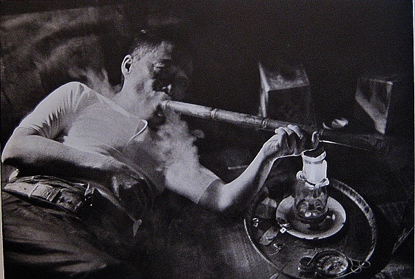 man opium smoker